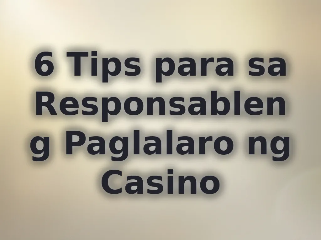 Responsableng paglalaro
